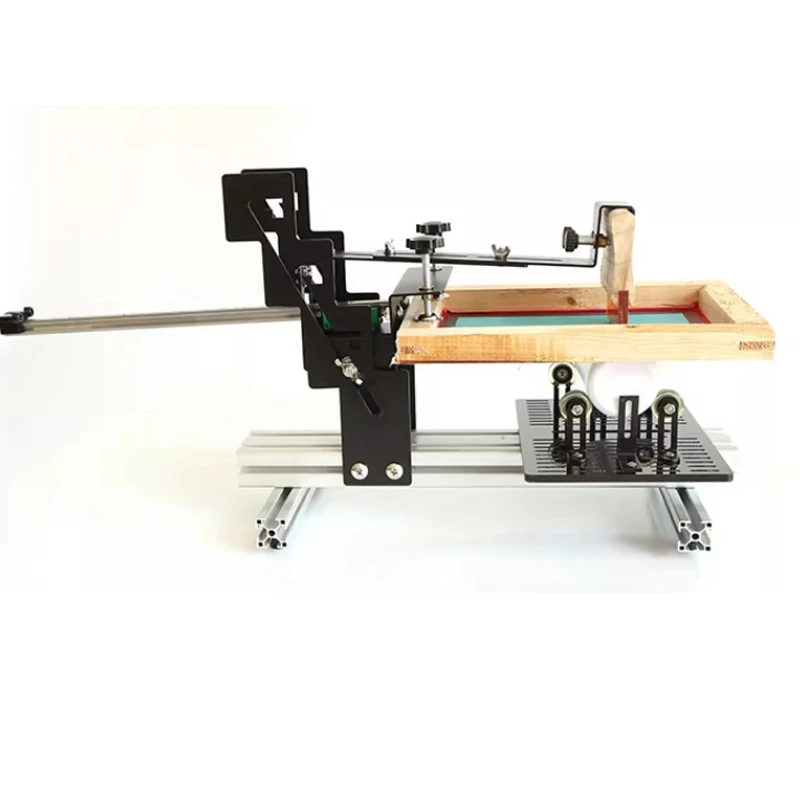 Manual Curved Screen Printing Machine Is Suitable for Printing Cylindrical Objects (cups/bottles/tubes) Screen Printing Machine