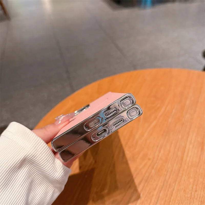 Para Samsung Galaxy S24 S25 Ultra Plus revestimiento de lujo sin marco magnético para Magsafe funda de teléfono dura de cuero de PC cubierta a prueba de golpes