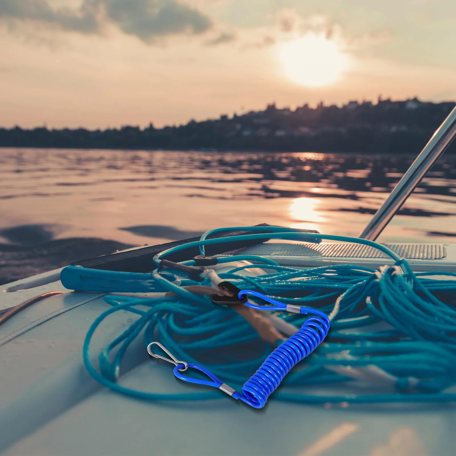 

2pcs Lanyard Shutoff Marine Harness Boat Emergency For Boat Emergency Stop Safety Cord Safety Lanyard Cord Rope