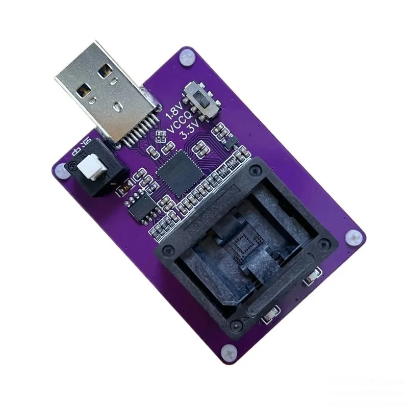 Портативный тестер EMMC153 с USB 3.0 для чтения/записи данных, тестирование чипов EMMC, тестовая стойка BGA153 GL3224