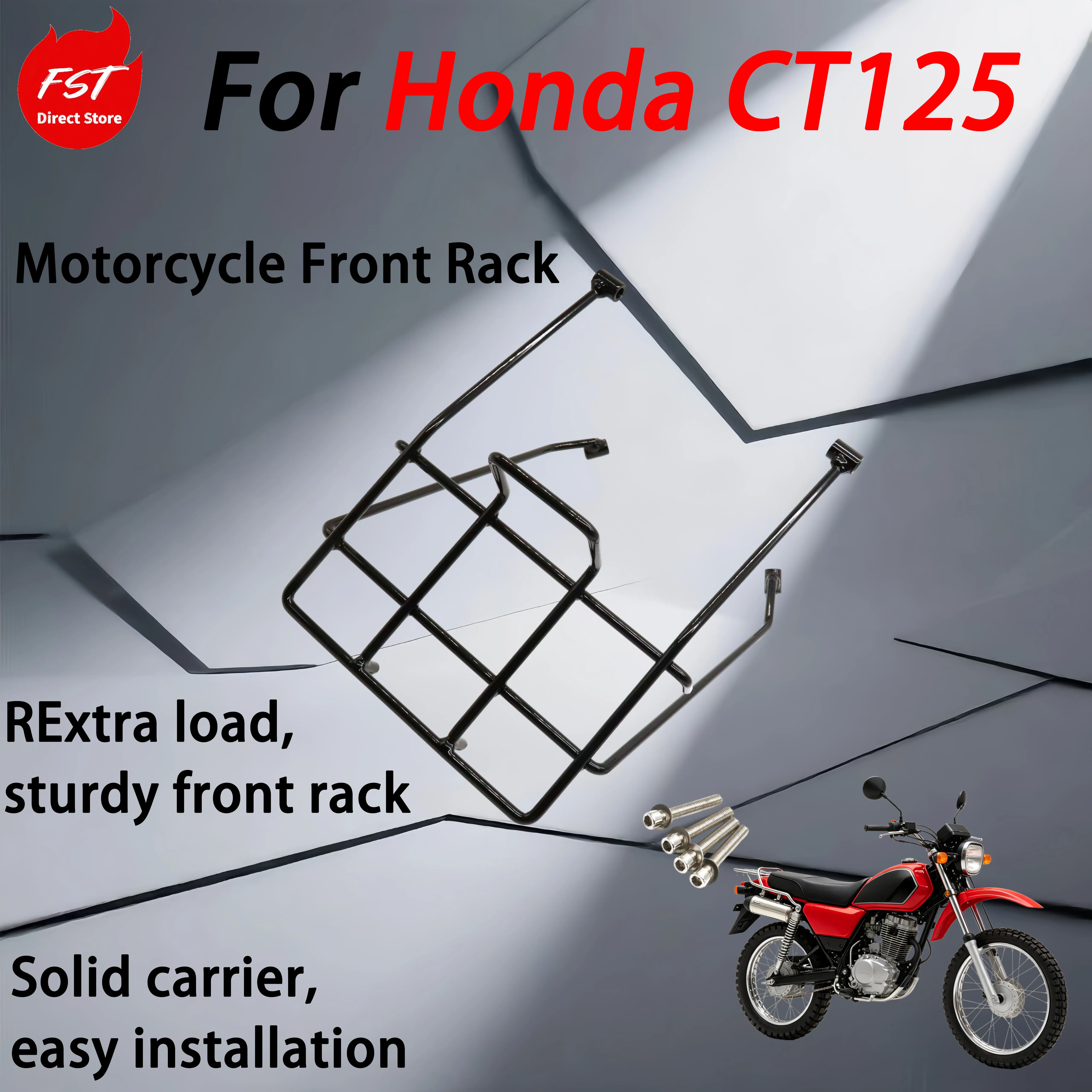 For Honda CT125 motorcycle modification accessory - front frame, front shelf, storage rack Front Luggage Carrier