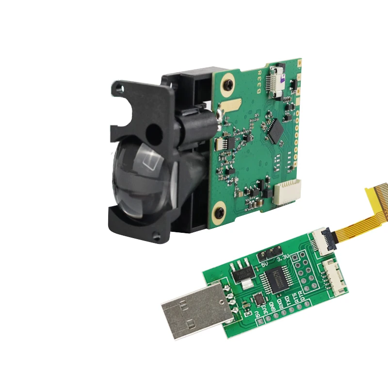 200m High Precision Laser Rangefinder Module, UART/I2C Serial Output Distance Sensor for Arduino Projects