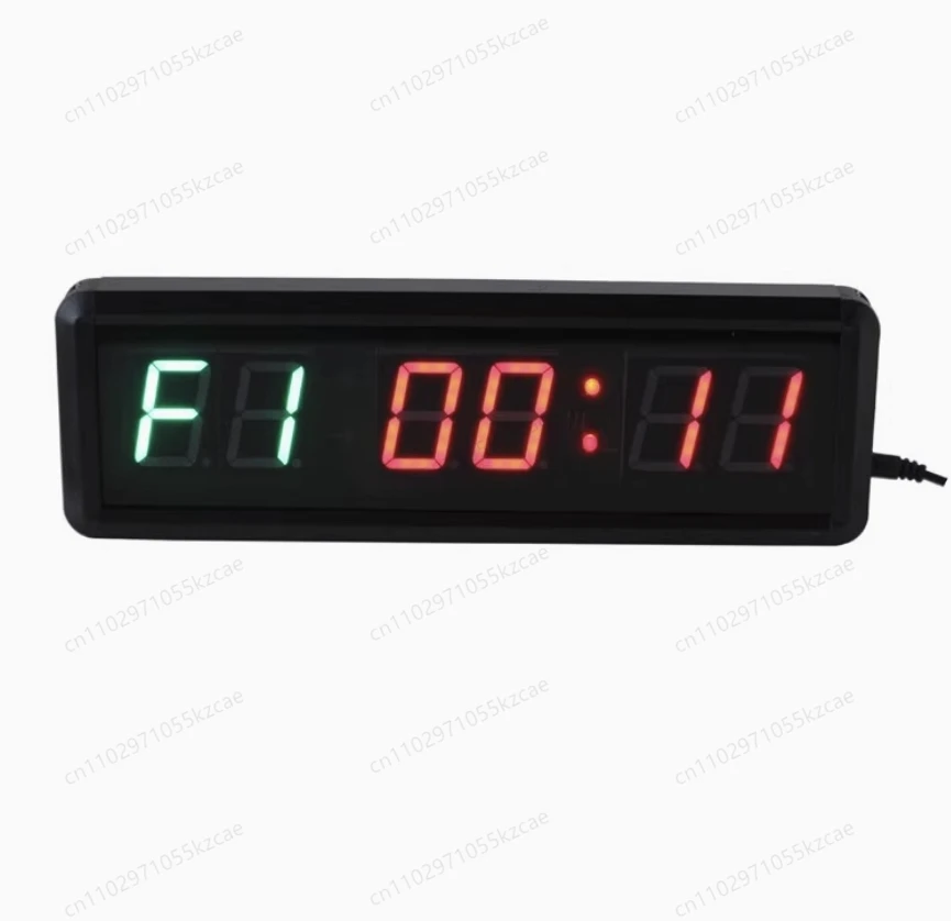 LED Interval Timer for CrossFit & Garage Gyms - Programmable Remote Control Sports Training Clock for HIIT & Workouts