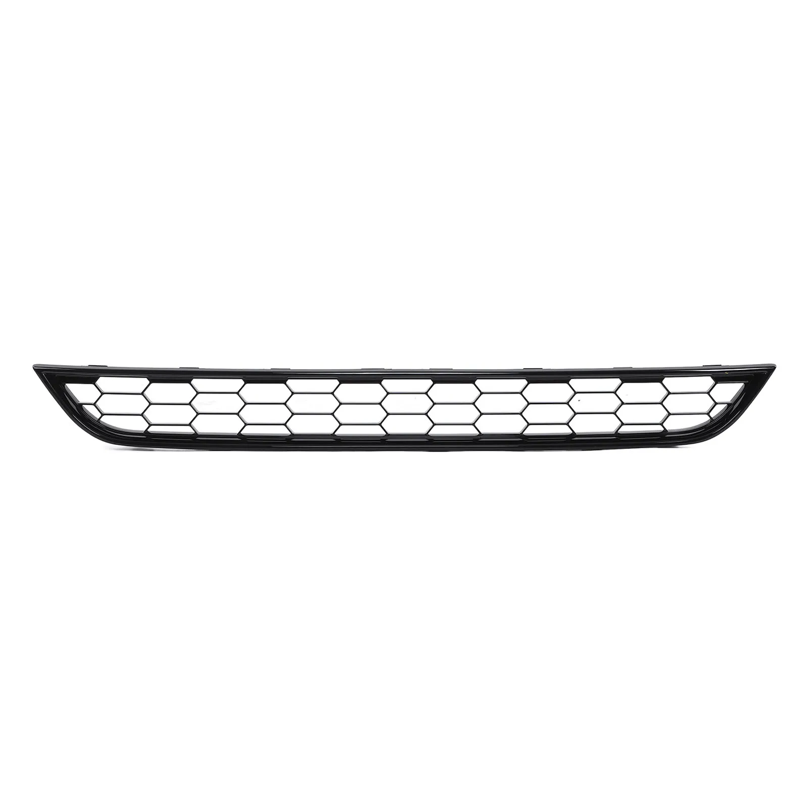 Front Bumper Grill Front Bumper Lower Grill Cover 1801358 Glossy Black Replacement for  Fiesta 2013‑2017 Front Mesh Grille