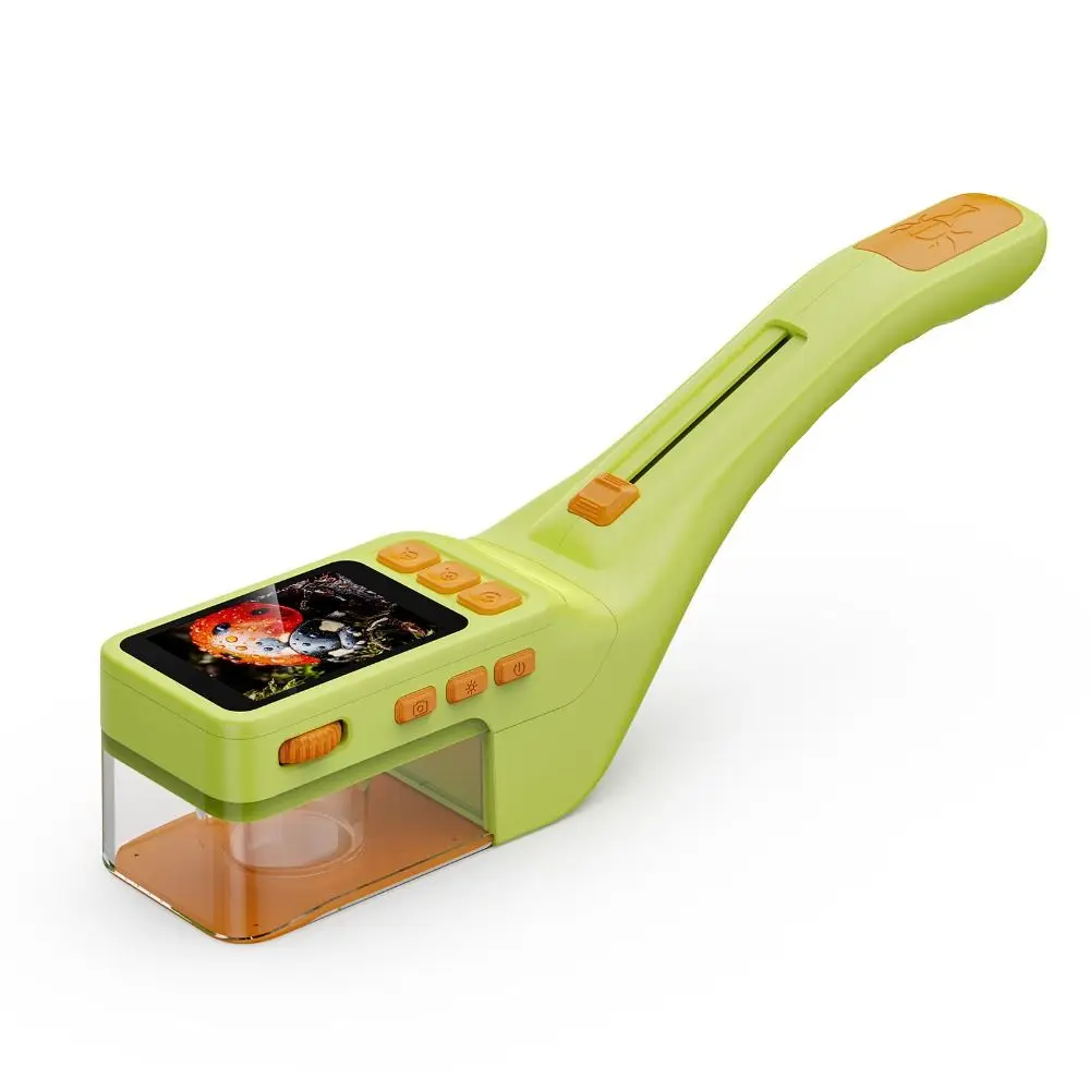 8 LED Fill Light Microscope High-Definition 2.4Inch Screen Bug Catcher Microscope 1000mAh Battery Magnifying Function