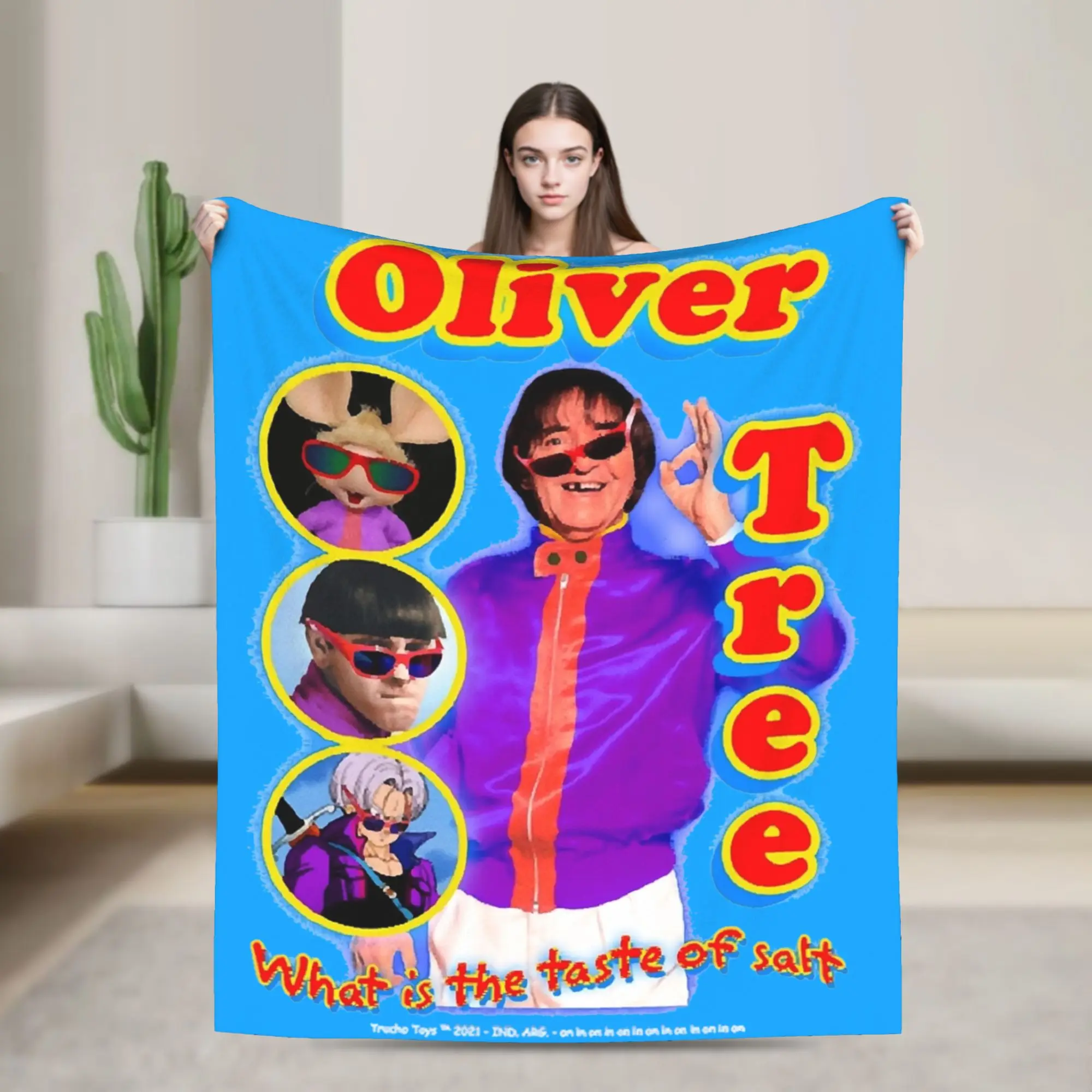Oliver Tree singer music  Blanket Multiple Sizes Warm Cozy Fluffy  Throw Blankets for Sofa Couch and Bed
