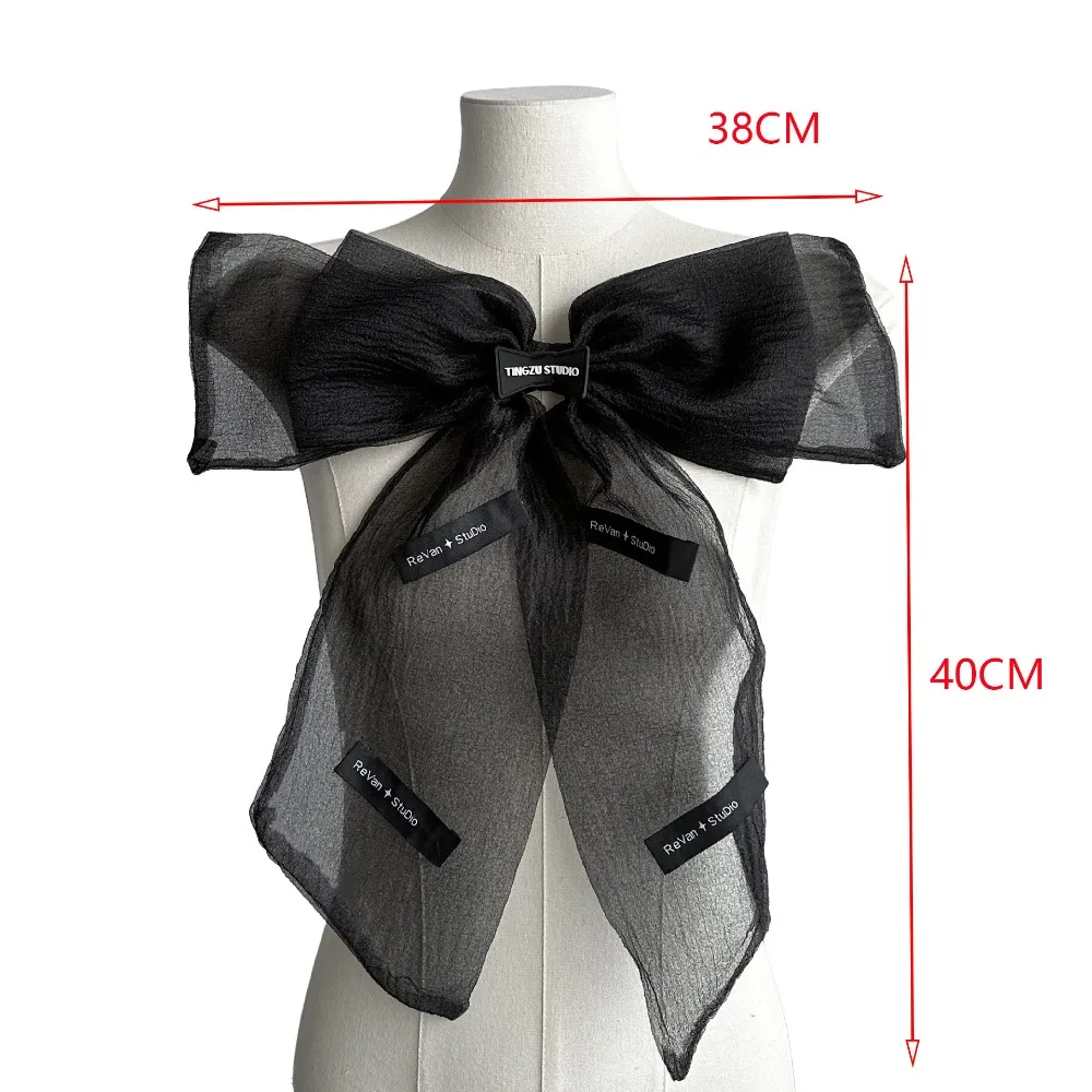 Parche de tela de lazo de doble capa, parche de reparaciรณn de ropa DIY, vestido, broche de flores de pecho decorativo, accesorios de bricolaje, nuevo