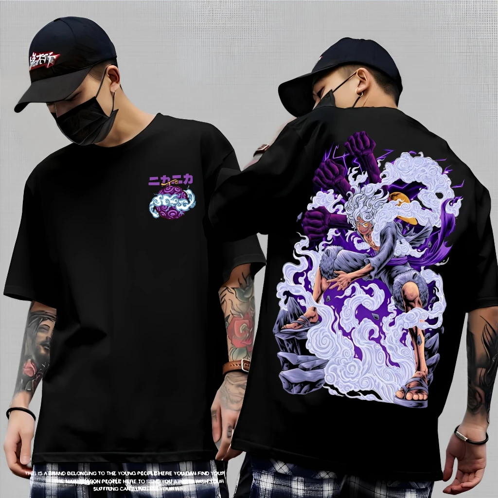 تي شيرت Luffy Gear5 الأكثر مبيعًا للجنسين قطعة واحدة تي شيرت مريح وقابل للتنفس Y2K جرافيك بأكمام قصيرة للرجال والنساء