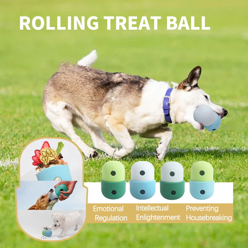 

Multifunctional Silicone Interactive Doy Toy Bite Resistant Fun Throwing Outdoor Playing Slow Feeder Dog Bowl Pet Food Storage
