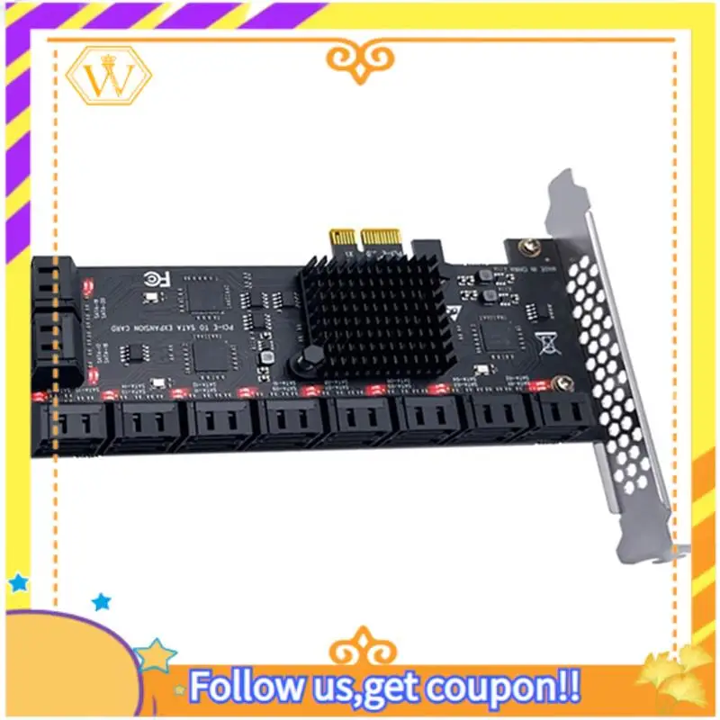 Latest-20 Ports SATA 3.0 Pcie Card Pcie Tosata Controller Expansion Card Support SATA 3.0 Devices