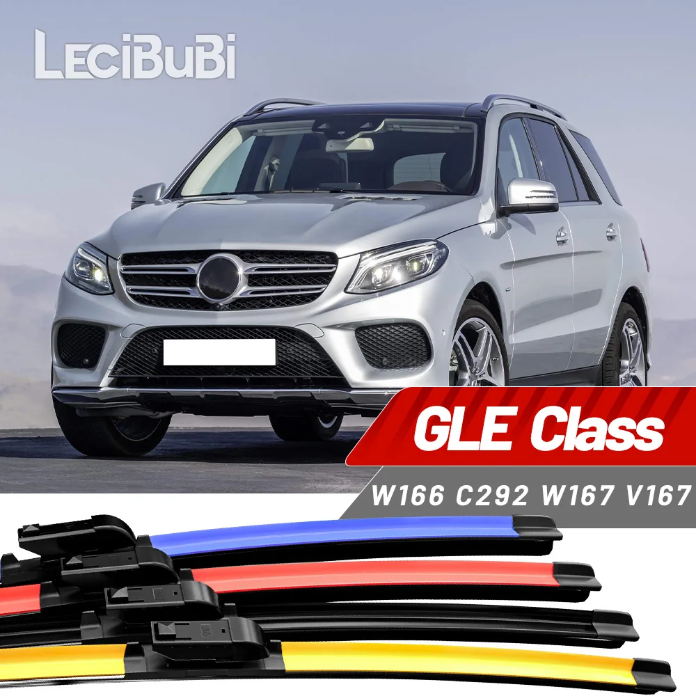 

2 шт. для Mercedes Benz GLE Class W166 C292 W167 V167 2015-2023 2018 2019 2020 щетки стеклоочистителя переднего стекла дворники