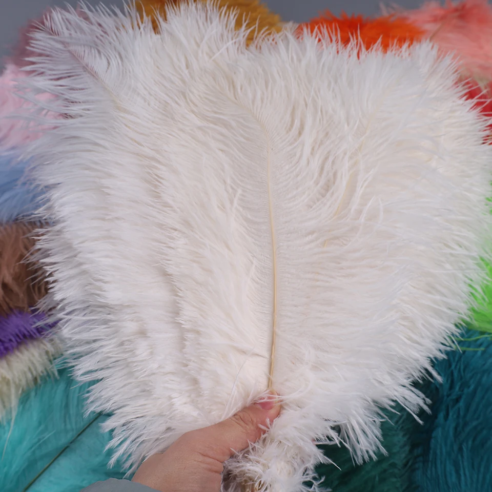 50pcs Ostrich Feathers for Crafts Wedding Decoration Handicraft Accessories Table Centerpieces Carnival Plumas Decor Wholesale