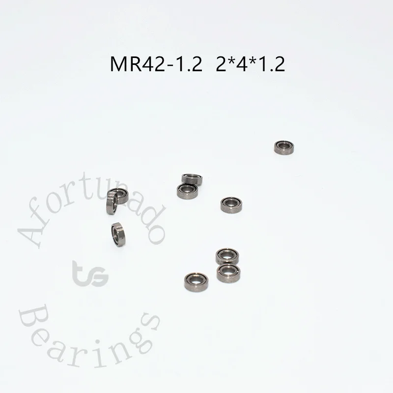 MR42-1.2 Miniature Bearing 10Pieces 2*4*1.2(mm) free shipping chrome steel High speed Mechanical equipment parts