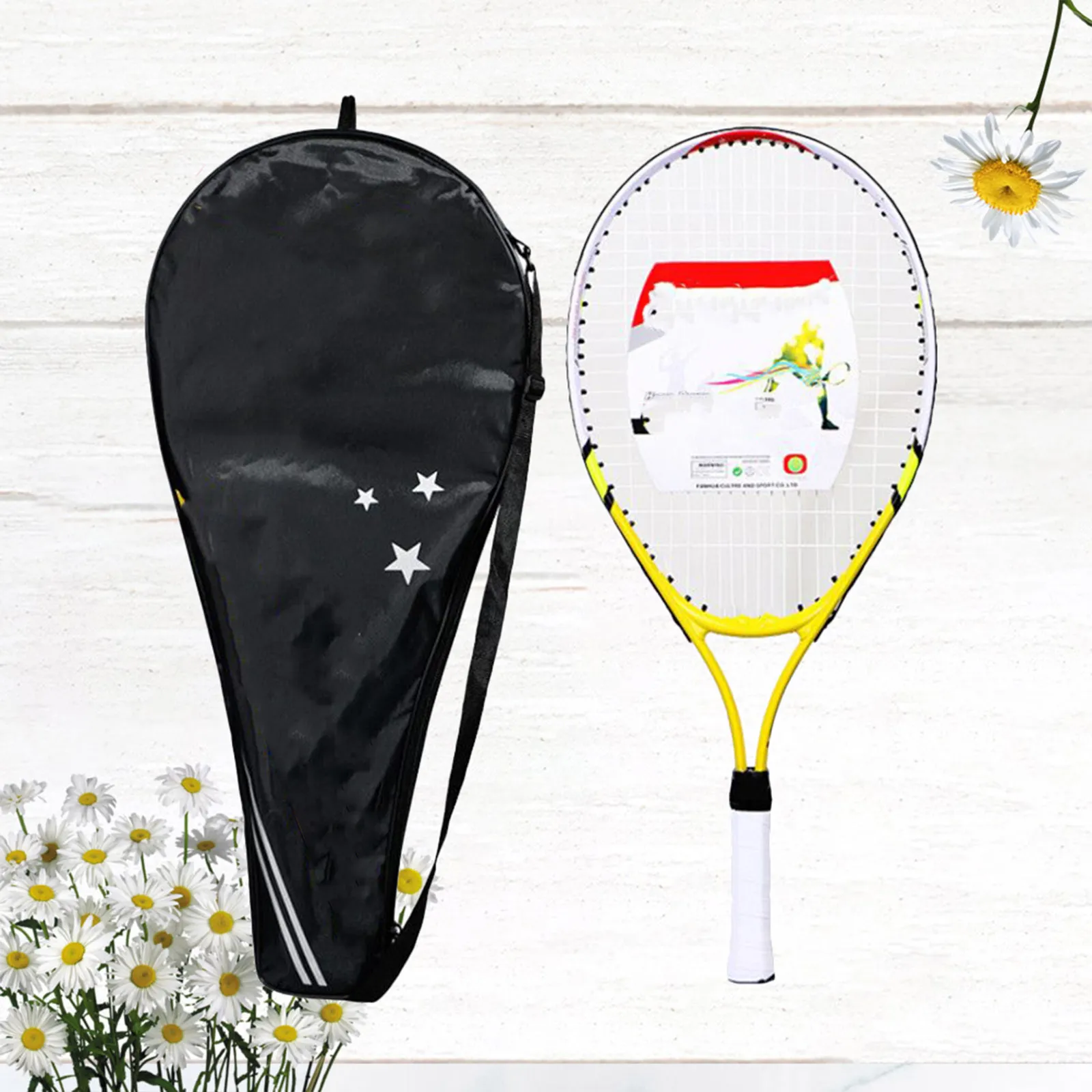 

Набор из 1 теннисной ракетки с сумкой из ткани Оксфорд, прочный и практичный, для юных игроков, улучшает технику удара.