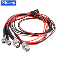 RCXAZ Upgrade RC LED Light Kit for 1/10 1/8 HSP Redcat RC4WD Tamiya Axial SCX10 D90 HPI RC Car Light Model Drift Crawler Car