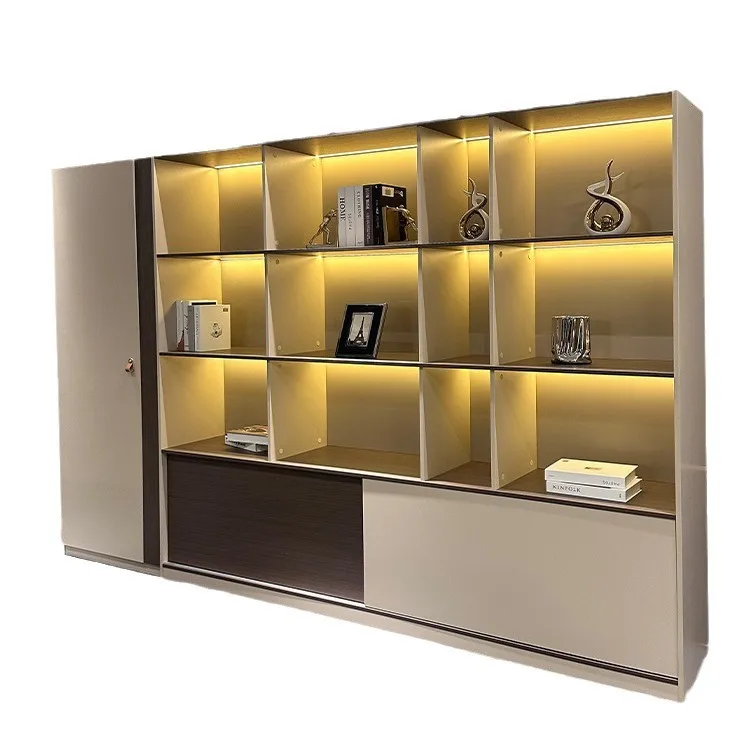 

High end luxury presidential table, boss table, fashionable and modern with light fingerprint lock