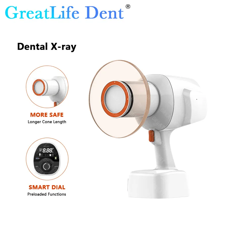 GreatLife Dent Vatech EzRay Air Portable Dental X-Ray Unit Machine with Protective Shield Compatible Digital Radiovisiograph Rvg