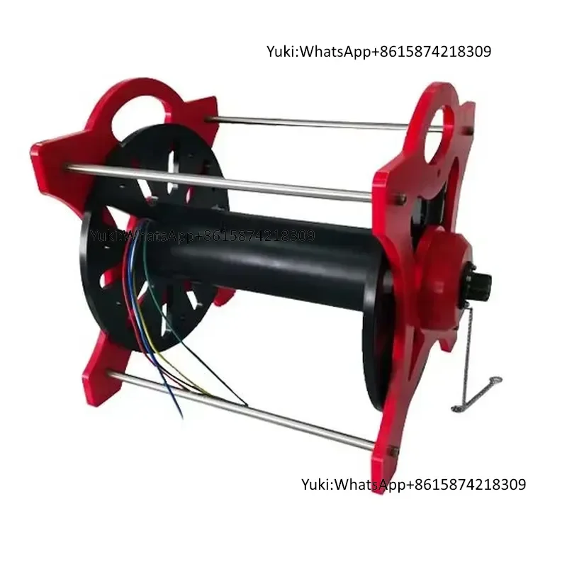 Manual Retractable POM Frame Spool R107-D11L100 with 316L Stainless Steel Support Drones Accessories Featuring Slip Ring view 5