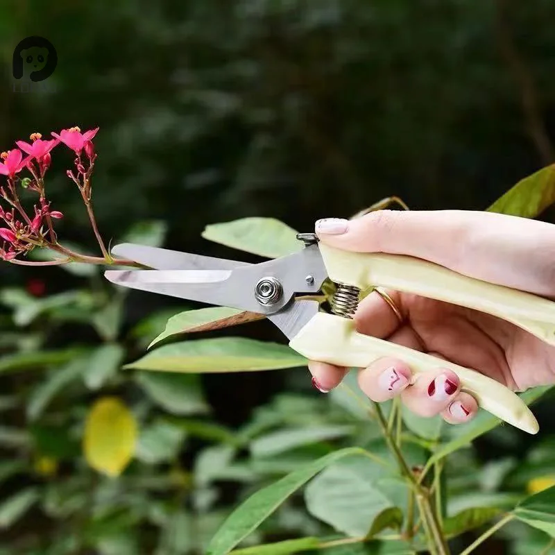 1PC Stainless Steel Scissors Flower Pruning Branch Scissors Gardening Fruit Tree Pruning Shears Garden Branch Shears