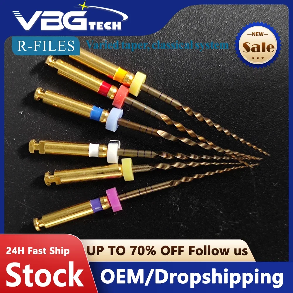 

Dental Root Canal File Heat Activated Gold Flexible Files Rotary Nickel Titanium Alloy Root Canal File 21mm/25mm 31mm Assorted