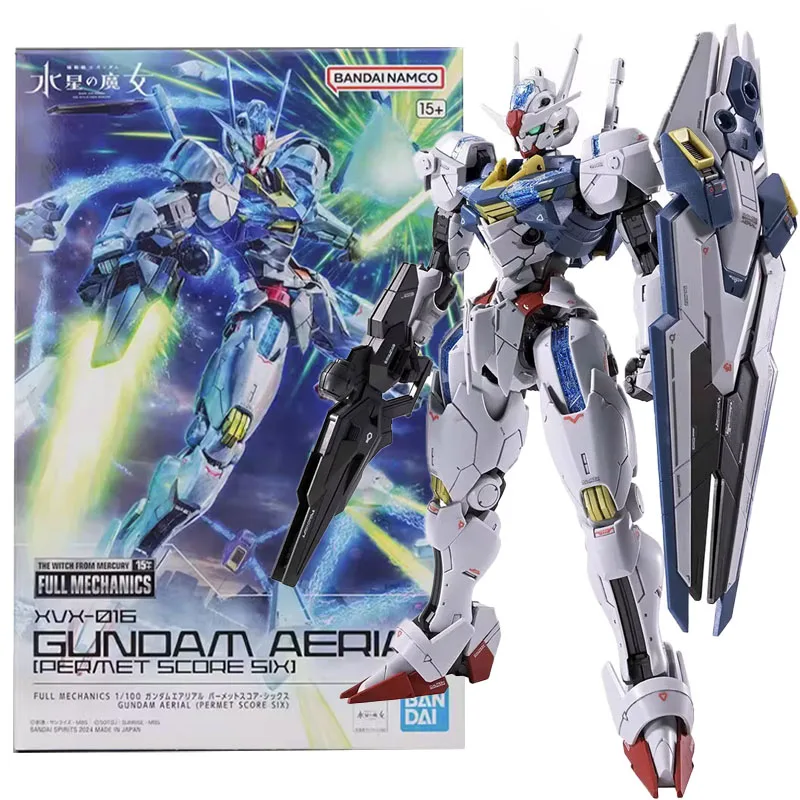 Bandai Original Genuine Anime GUNDAM AERIAL(PERMET SCORE SIX) THE WITCH FROM MERCURY FM Assembly Model Toys Action Figure Gifts