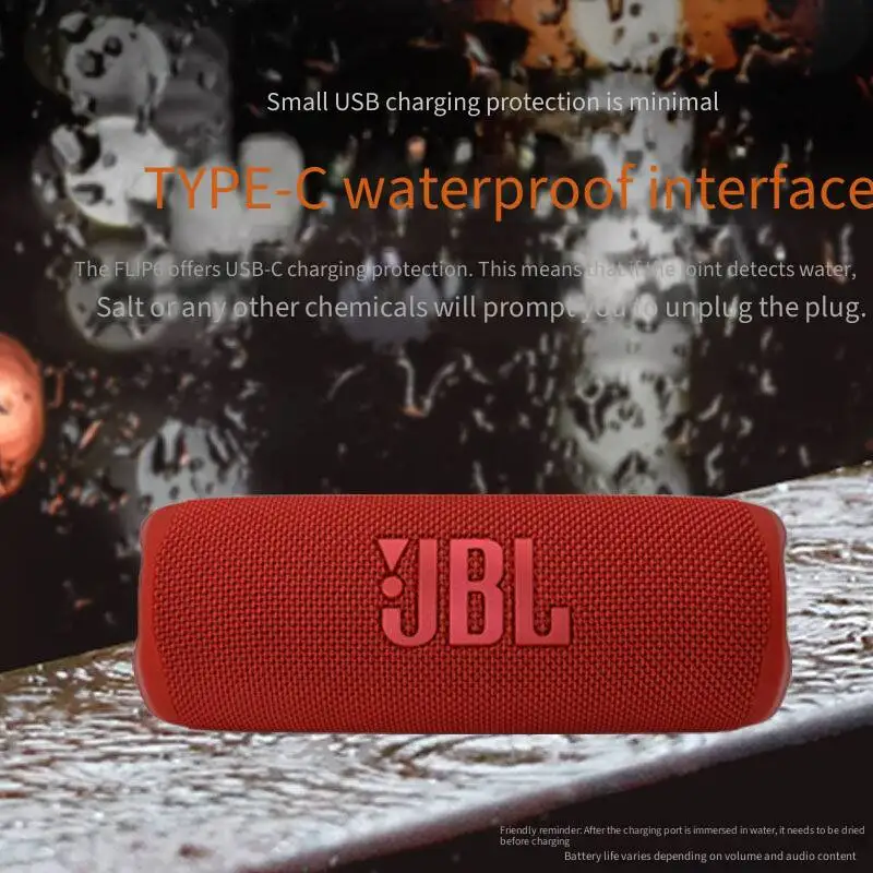 JBL Flip 6 Portable Wireless Speaker IP67 Dust And Water Proof Deep Bass PartyBoost Rechargeable Multi‑Scene Outdoor Speaker