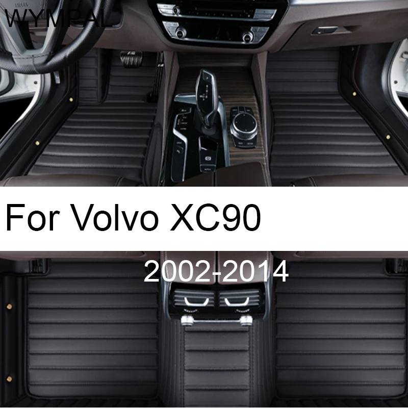 

Автомобильный коврик для Volvo XC90 MK1 2002 ~ 2014 7-местный грязеотталкивающий кожаный коврик Cubre Pisos Para Autos, автомобильные аксессуары, внутренняя часть