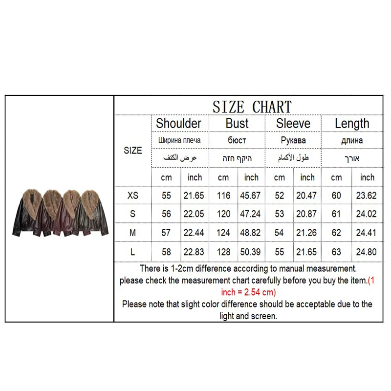 Guobioziy 2026 Fall Women Wide Furry Collar Biker Jacket Loose Fit Short Moto Coat Stylish Urban Street Trendy Outerwear