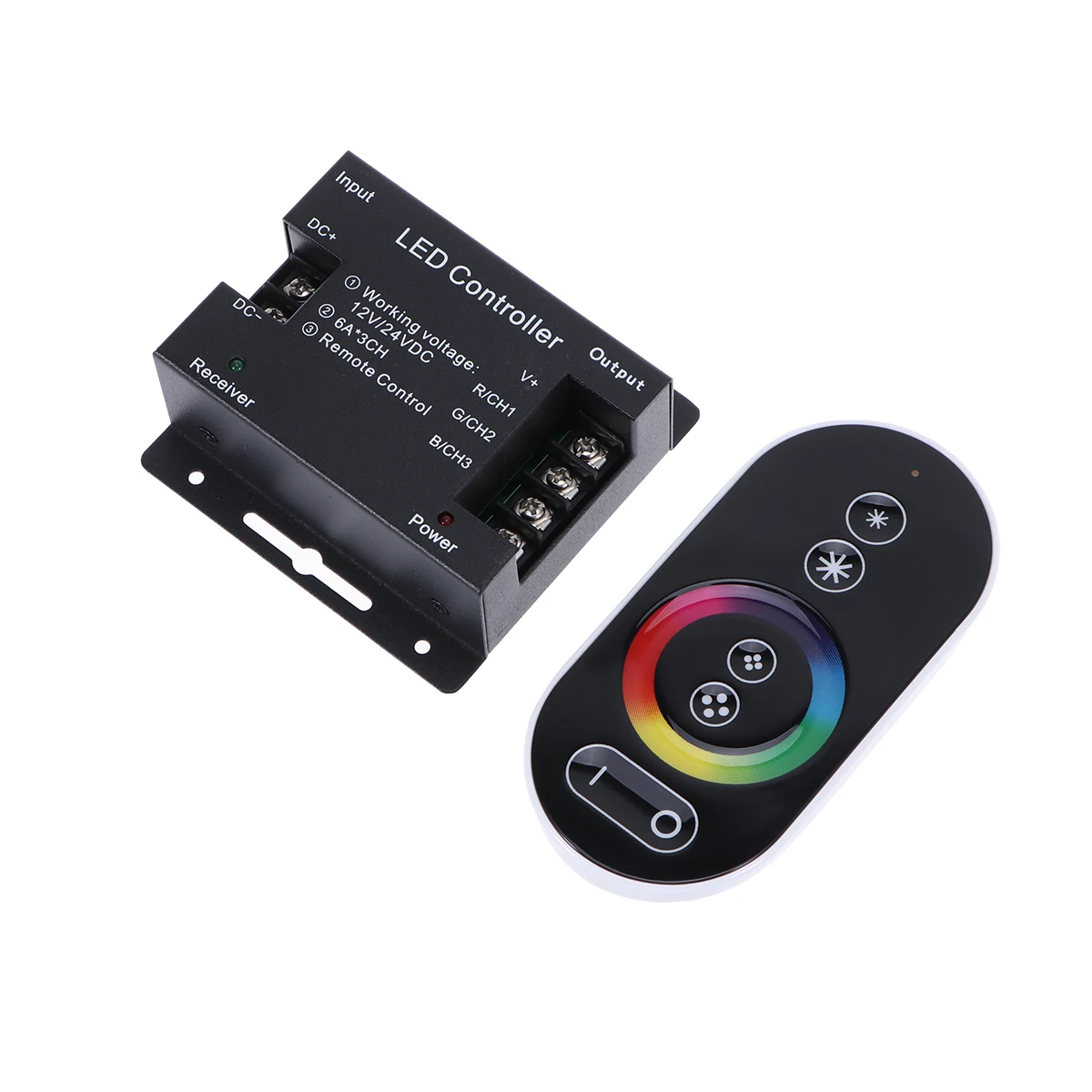 

for Strip Lights Wireless Smart Controller for LED RGB Light Strip Not Included Batteries (Black)