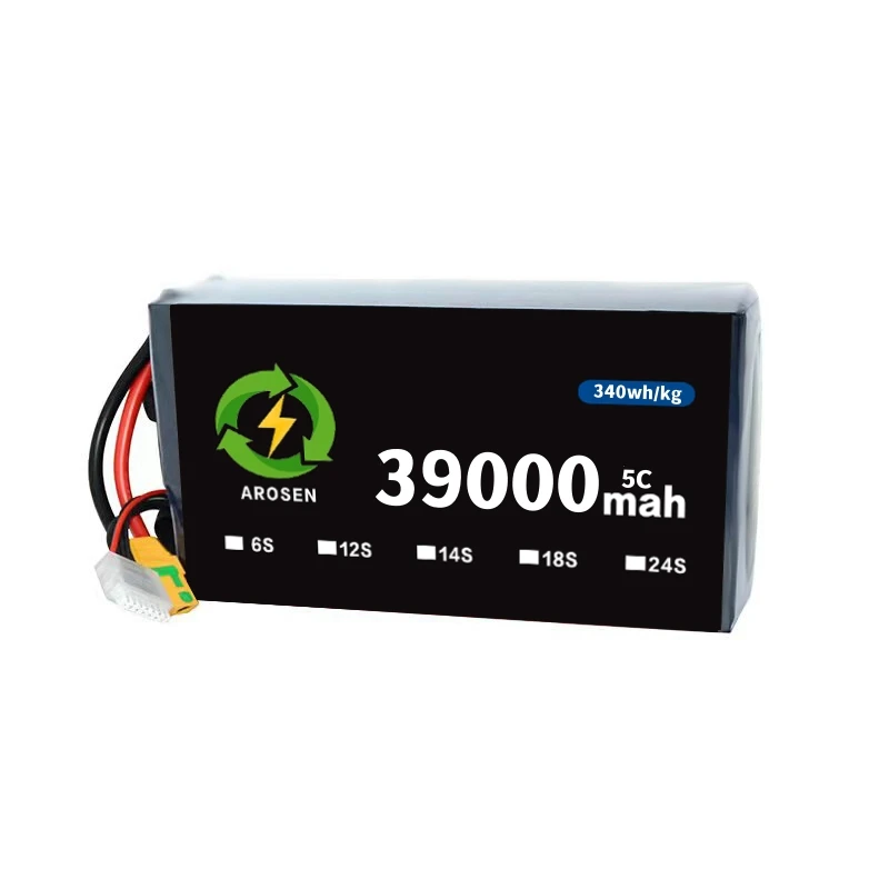 Light weight, small size,high energy density Semi-Solid State Lithium Polymer Battery 340Wh/kg 5C 6S 12S 39000mAh 39AH