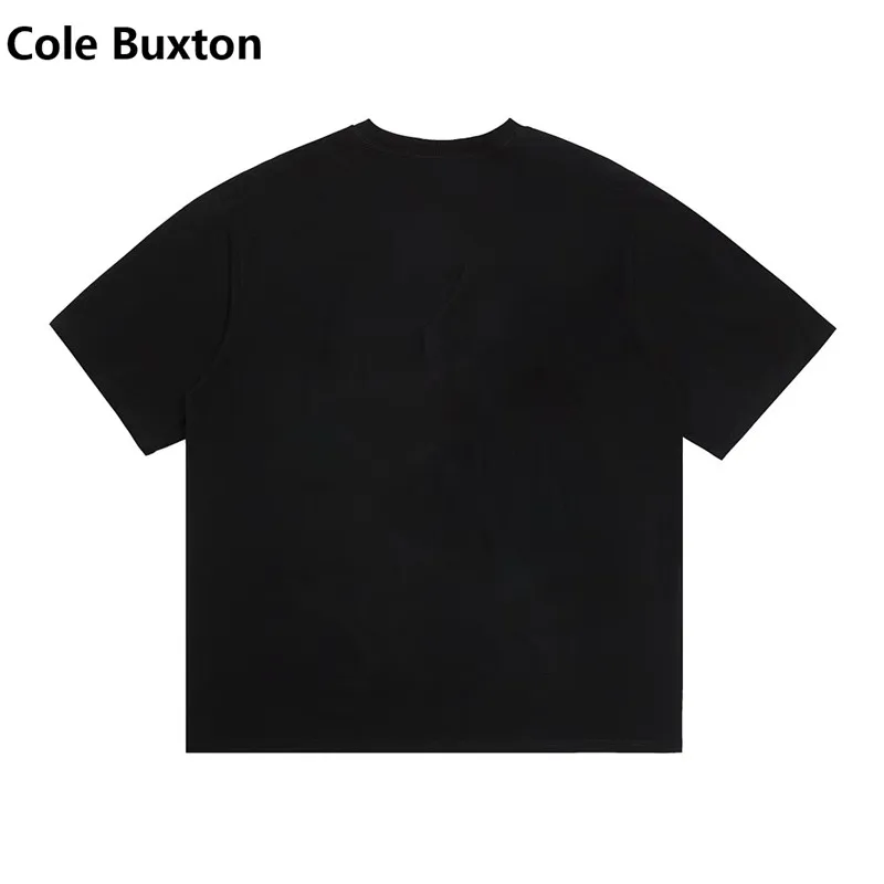 Cole Buxton Minimalist Slogan Western Streetwear Brand Relaxed-Fit Pure Cotton Short-Sleeve T-Shirt Base Layer Heavyweight