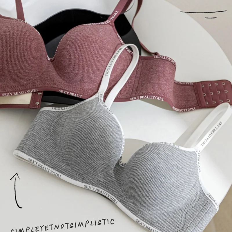 Thickened Push-Up Bra Wireless Seamless Soft Fabric Lingerie Comfort Enhances Bust Shape Invisible Underwear for Small Chest