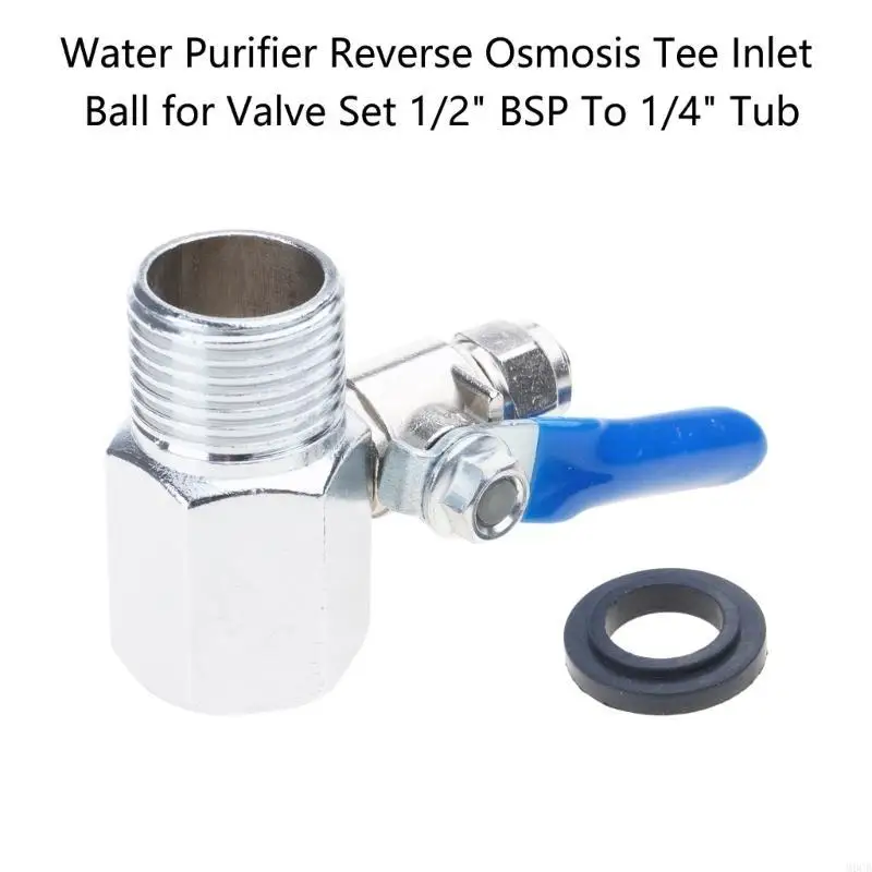M6CB浄水器逆浸透ティーティーインレットボールバルブ用のティーインレットボールセット1/2 "BSPから1/4"浴槽