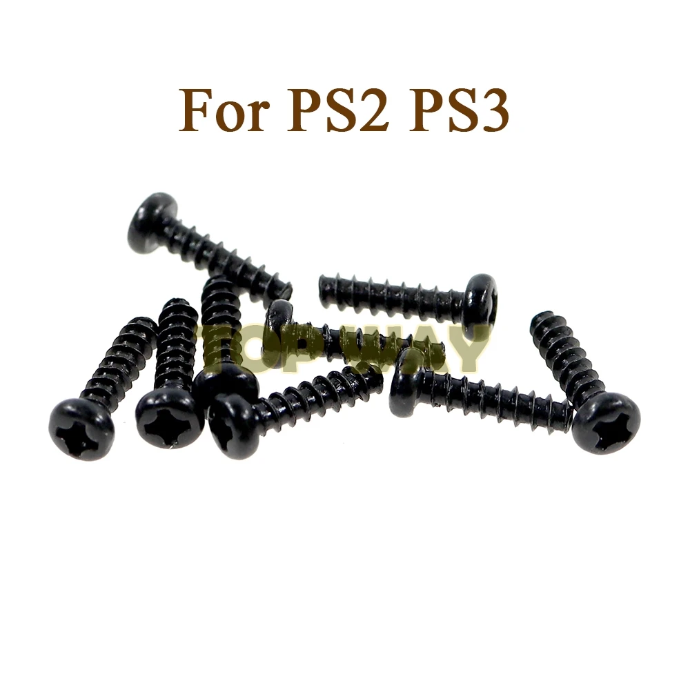 100PCS Black For PS3 Round Head Screw Alloy Cross Bolts Screws For PS2 Wireless Controller