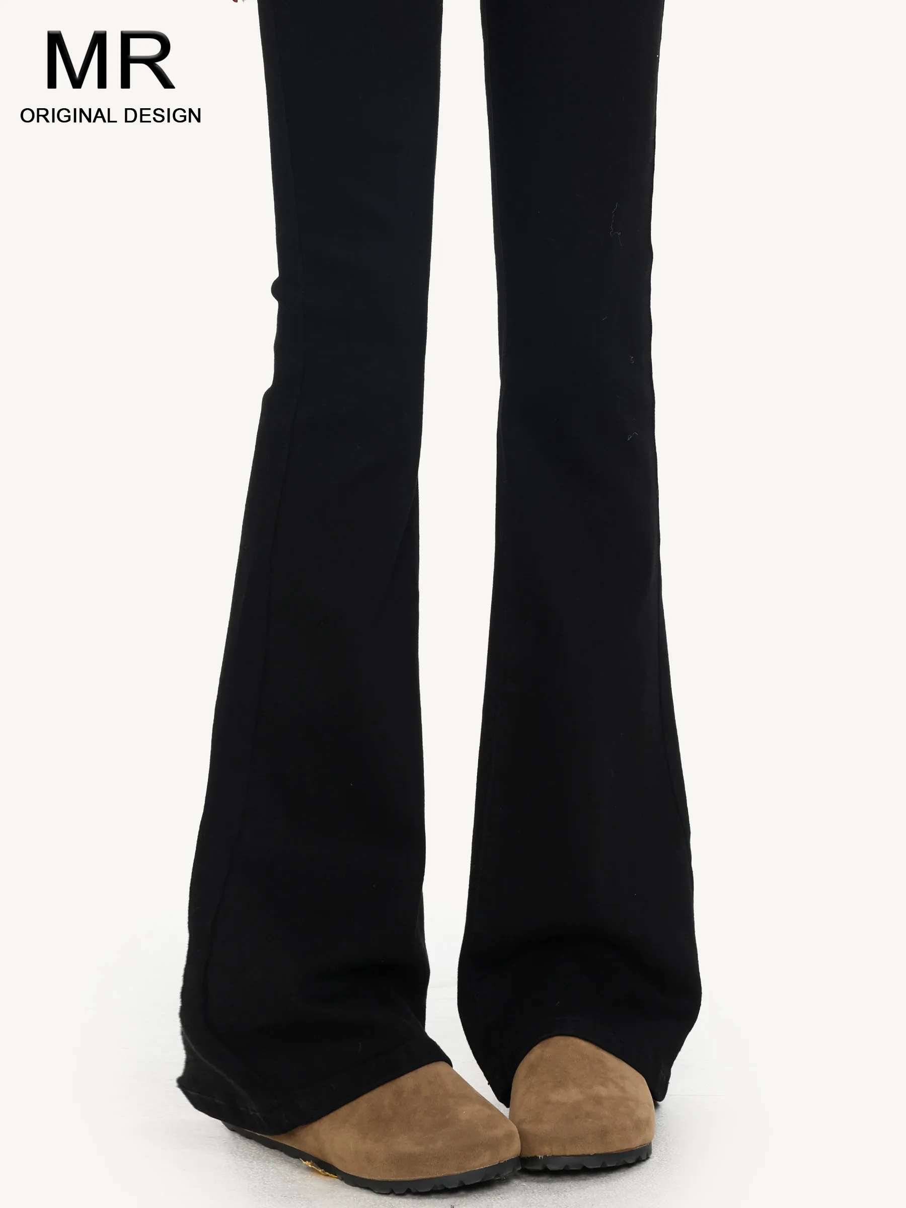 

Женские черные джинсы-клеш с высокой талией в американском стиле, винтажные, летние, повседневные, для модниц