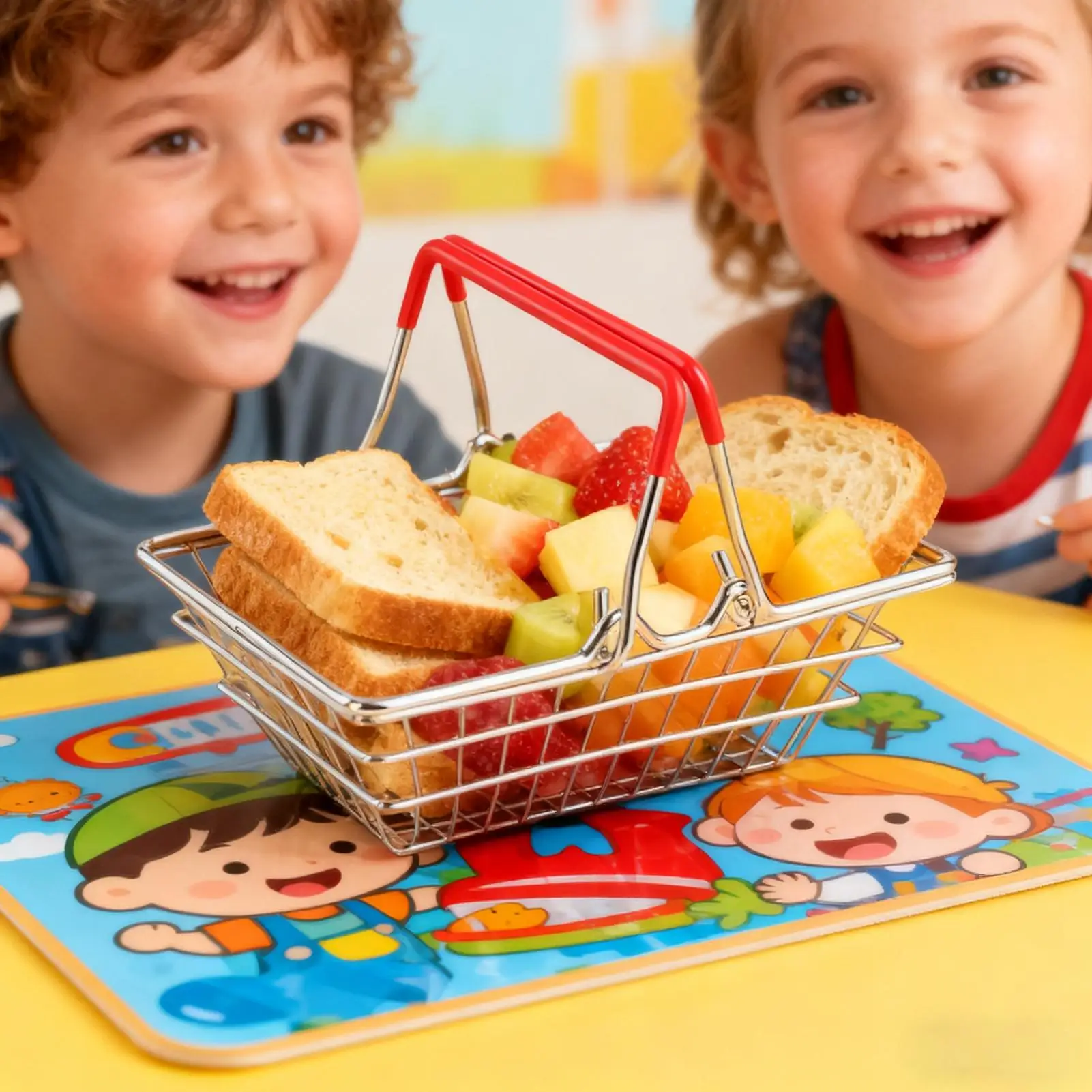 

Крошечная корзина для покупок, кукольный домик, игрушки, ручная тележка для супермаркетов для детей, коллекционные сказочные сады, ролевые игры, архитектурная модель