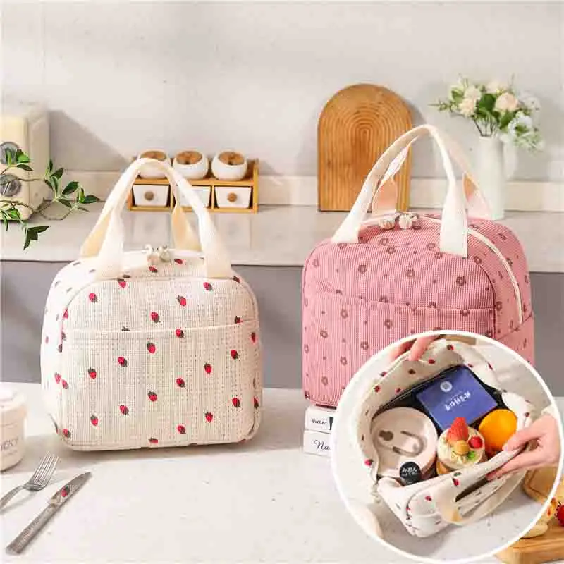 

Portable Multifunctional Aluminum Foil Insulation Bento Bag Student Meal Bag Oil Proof