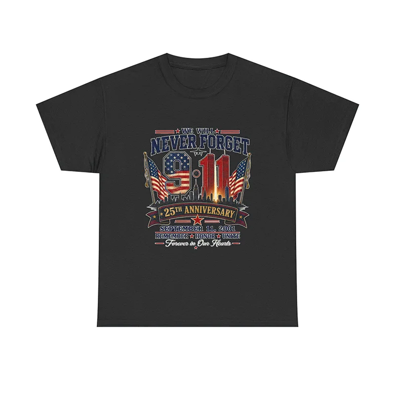 Never Forgetti T Shirt 11 9 Funny September 11Th Casualty Memorial Men Women Cotton Tee Unisex Oversized Casual High Quality Top