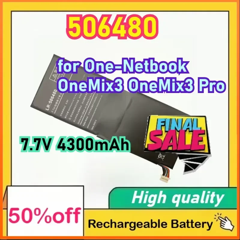 

7.7V 4300mAh 506480 Laptop Battery for One-Netbook OneMix3 OneMix3 Pro OneMix3S Battery