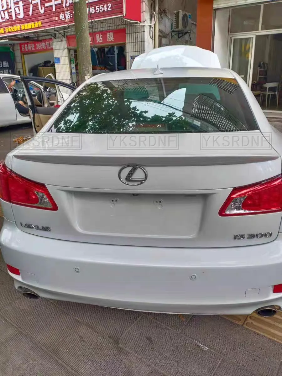 For Lexus IS250 IS300 IS350 2007 2008 2009 2010 2011 2012 2013 ABS Plastic Unpainted Primer Trunk Wing Rear Spoiler Car Styling