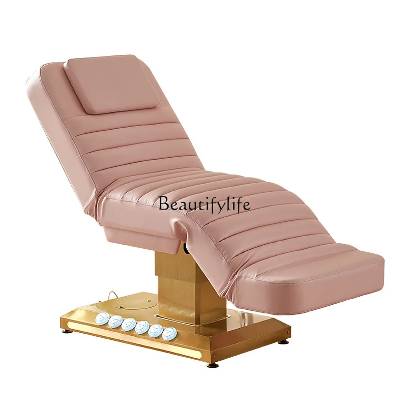 

Electric beauty bed with lamp, multi-functional lifting tattoo bed for beauty salons
