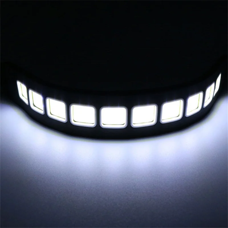 Car COB LED Daytime Running Lights Bendable Waterproof Auto DLR Auxiliary Headlight Universal Car Styling Fog Lamp 12V