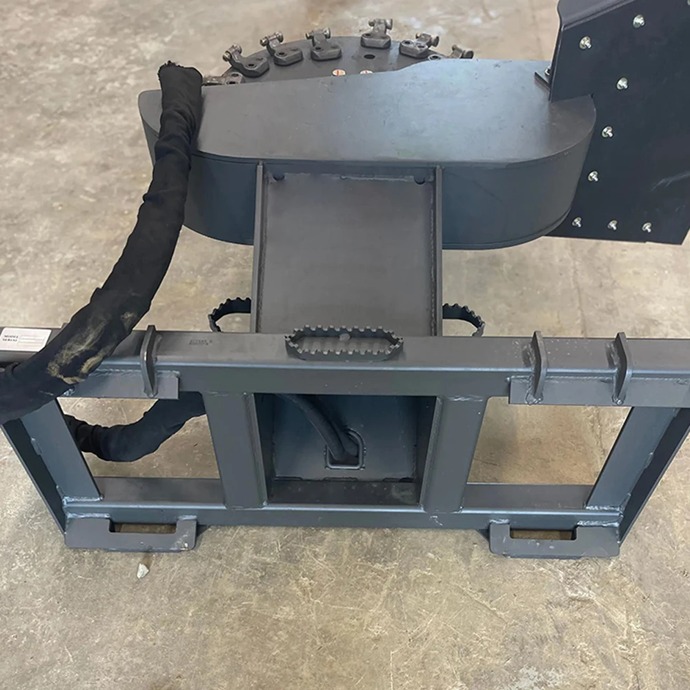 Mini Excavator Wood Chipper Mini Digger Brush Cutter Loader Tree Crusher Skid Steer Stump Grinder