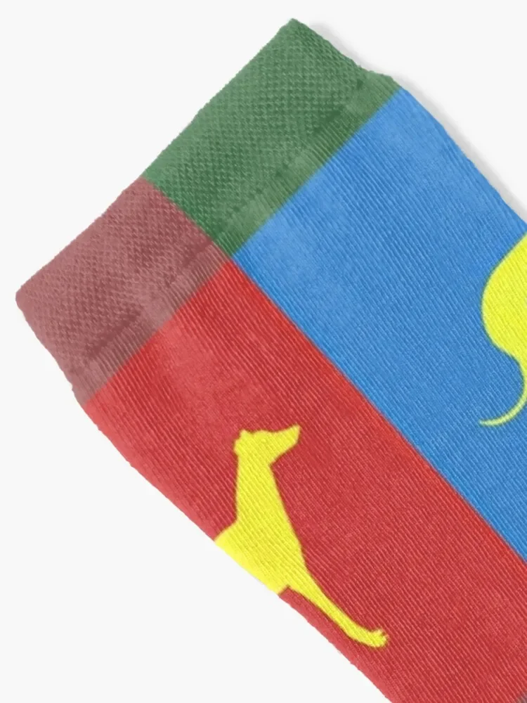 Greyhound, pop art, dog print Socks funny gift tennis Socks Men's Women's