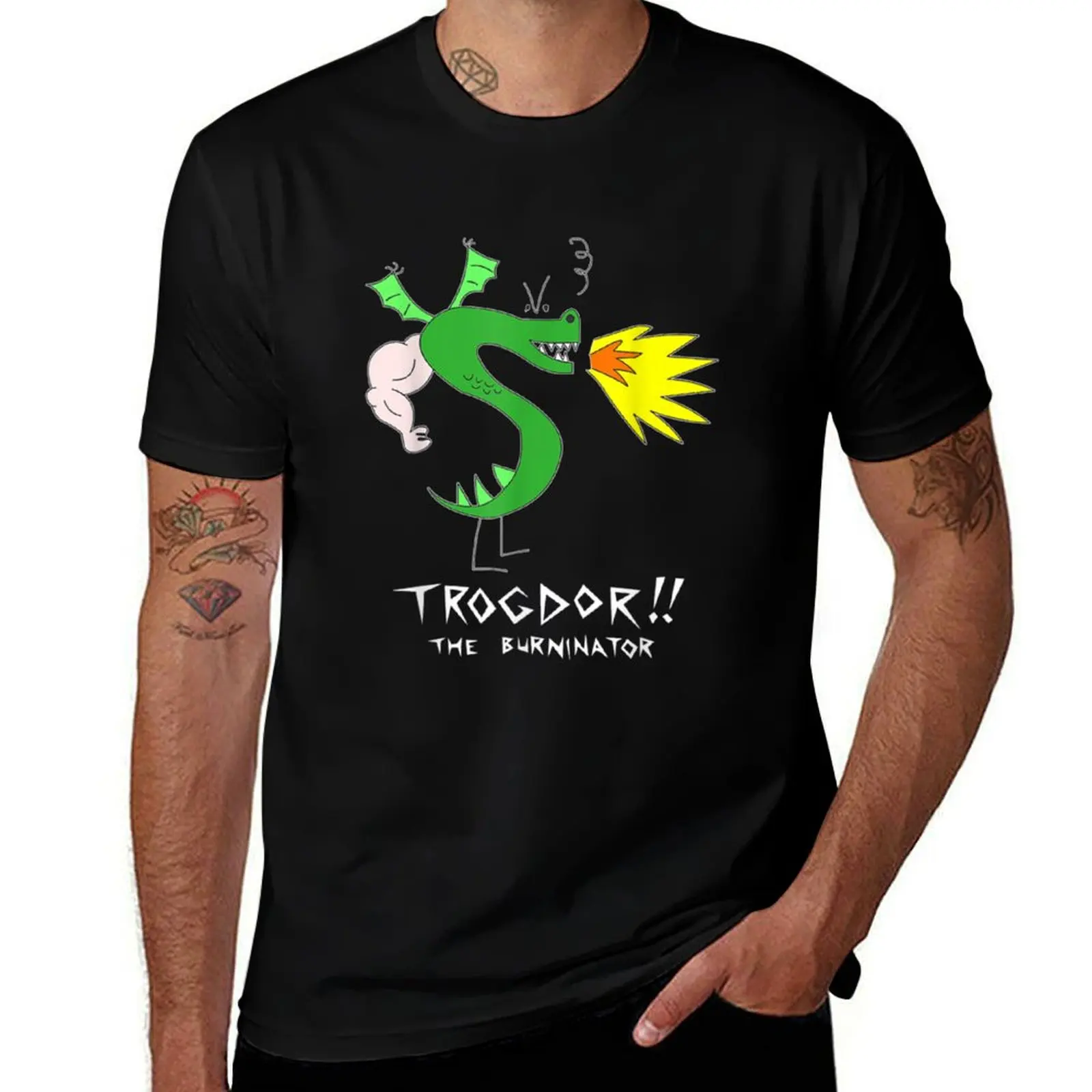 

Burninator T-Shirt oversized vintage Aesthetic clothing t shirt for men