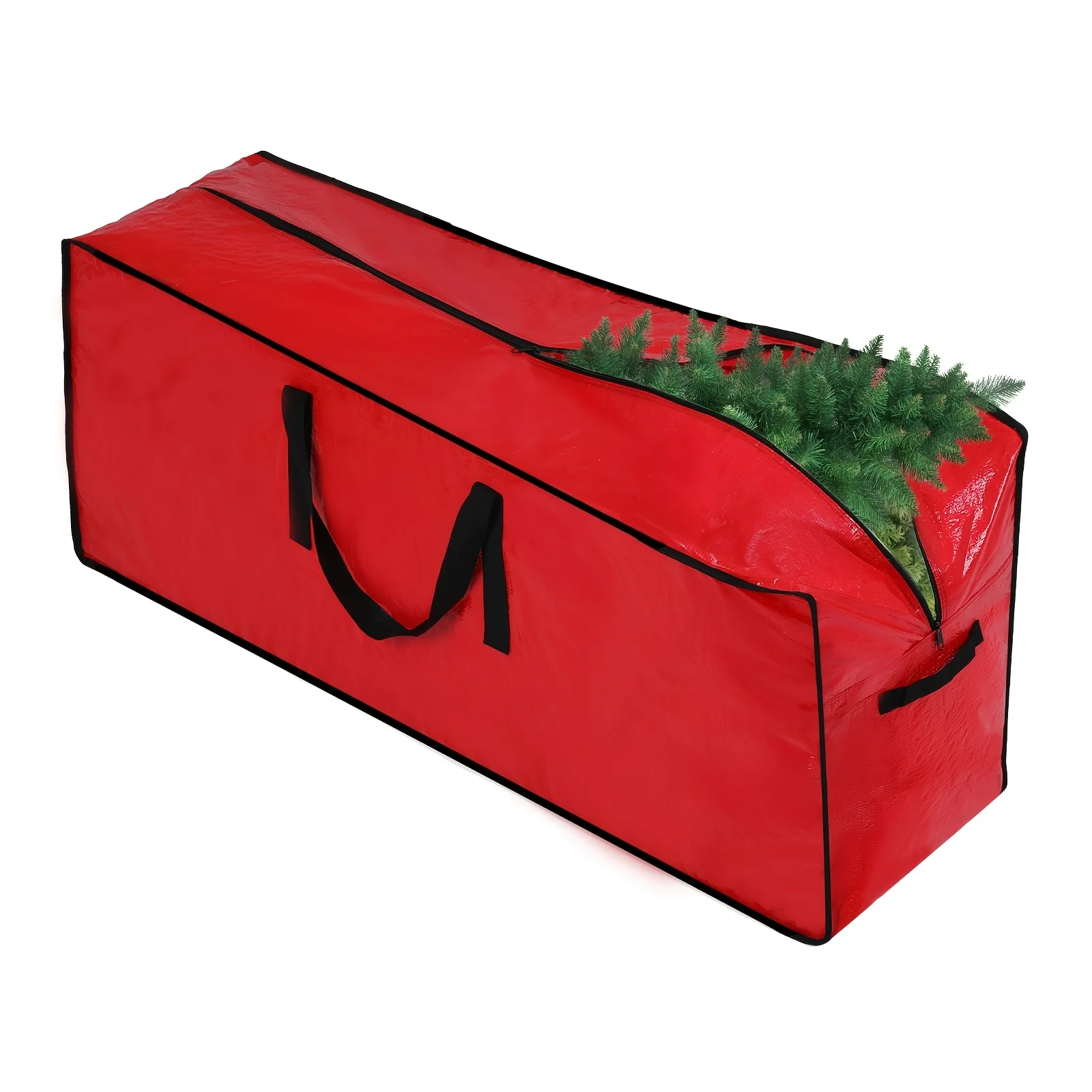 

Christmas Tree Storage Bag for Up To 228.6cm Disassembled Trees - Reinforced Handles & Dual Zipper Closure,Tree Storage