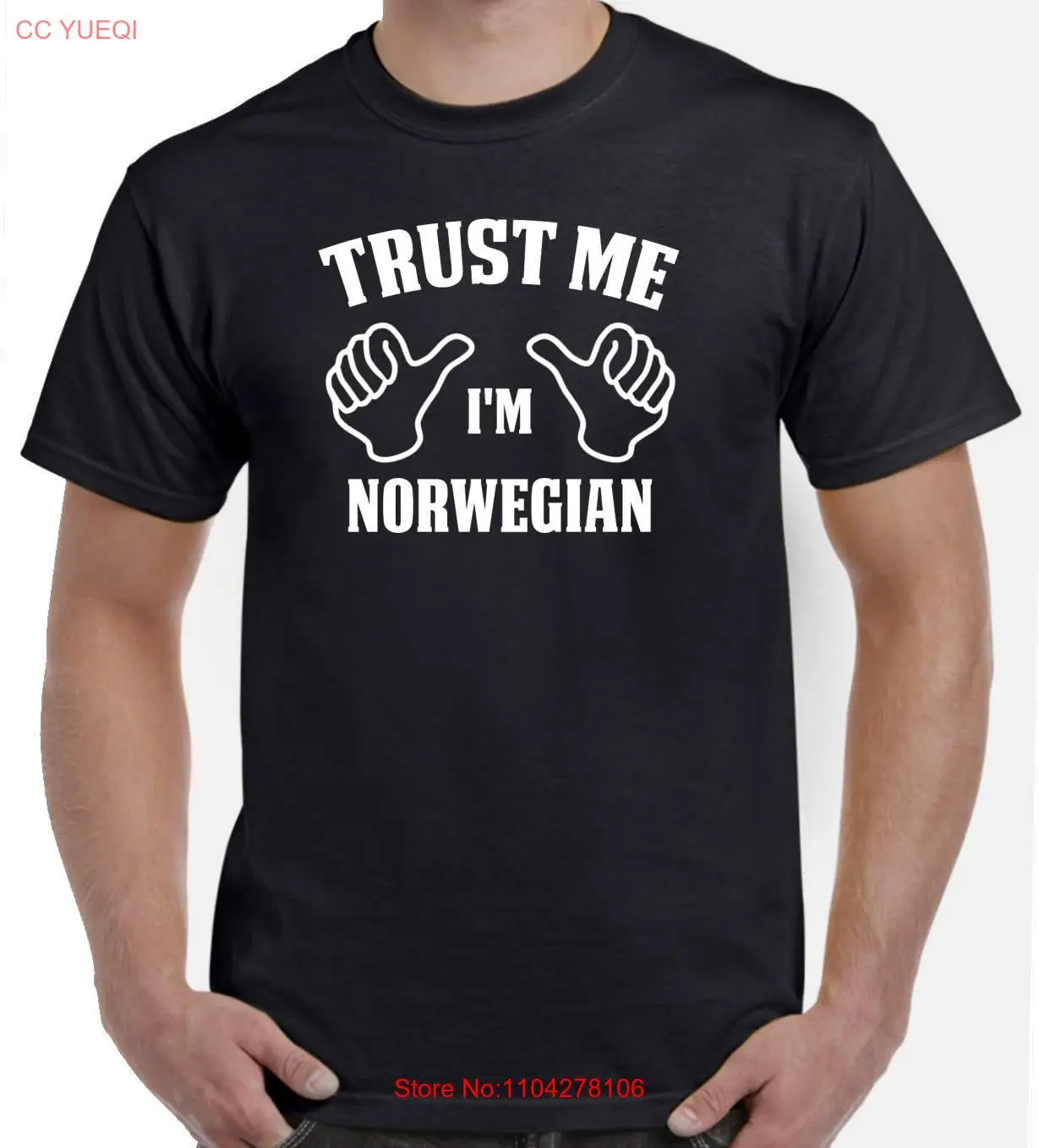 

Trust Me I'm Norwegian Norway T Shirt Heritage long or short sleeves