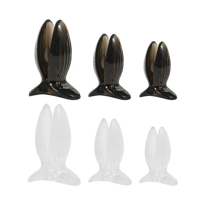 Peep Hole Butt Plug Scissor Head Hollow Anal Plug Hollow Anal Dilator Silicone Vagina Plug Men Prostate Massager Enema Sex Toys