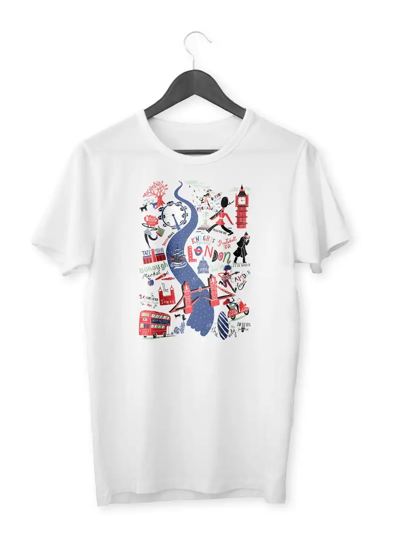 

London Map Organic Unisex T-Shirt