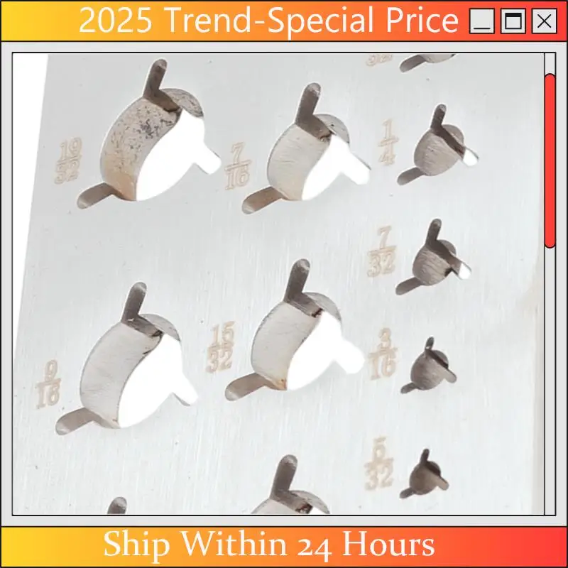 

The New Wood Dowel Rod Maker Dowel Maker 17 Holes (English System) Steel Dowel Plate Plum Bossom Holes